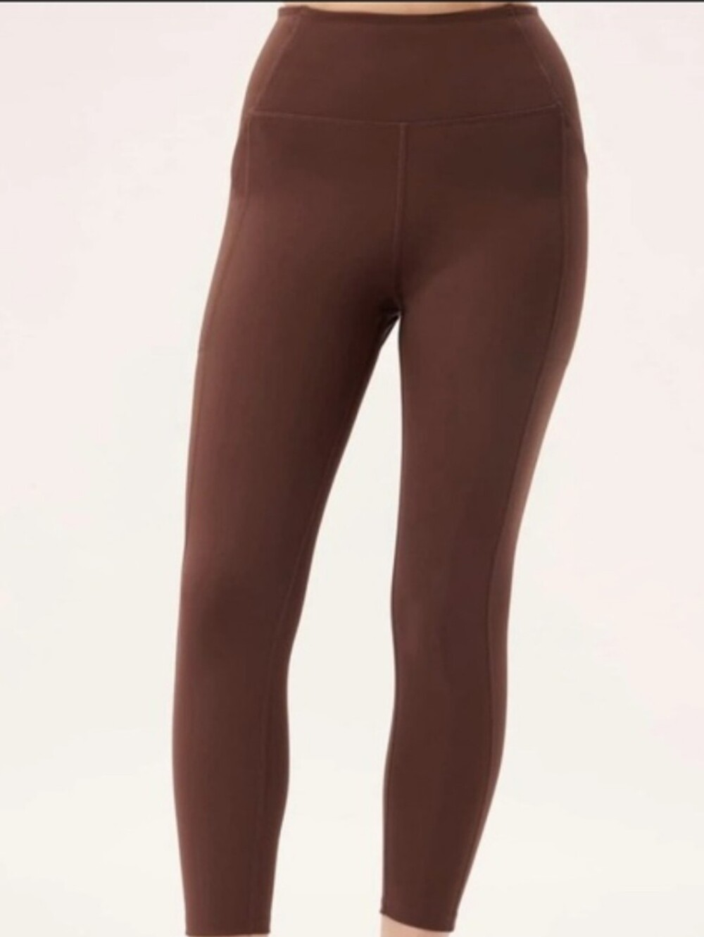 girlfriend collective Chocolate Brown High-Rise Pocket Leggings
